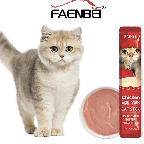 بستنی گربه فنبی طعم مرغ و زرده تخم مرغ