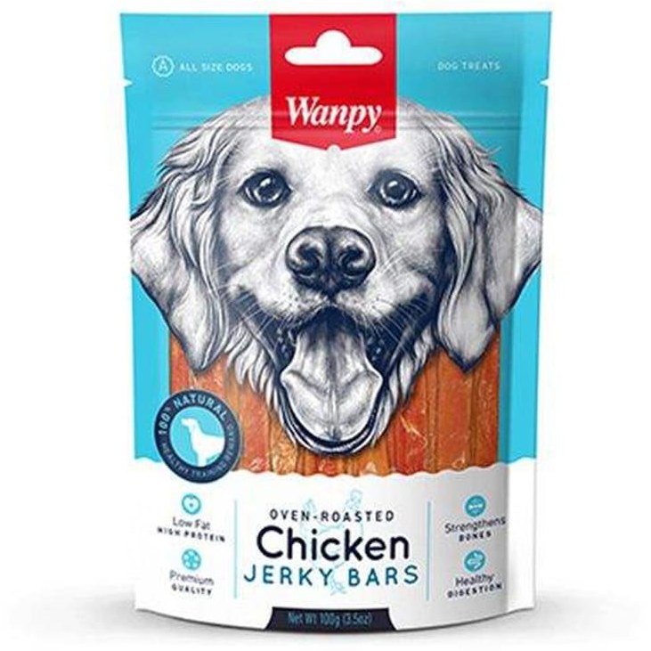 تشویقی سگ ونپی طعم مرغ 100 گرم Wanpy Chicken Jerky bars