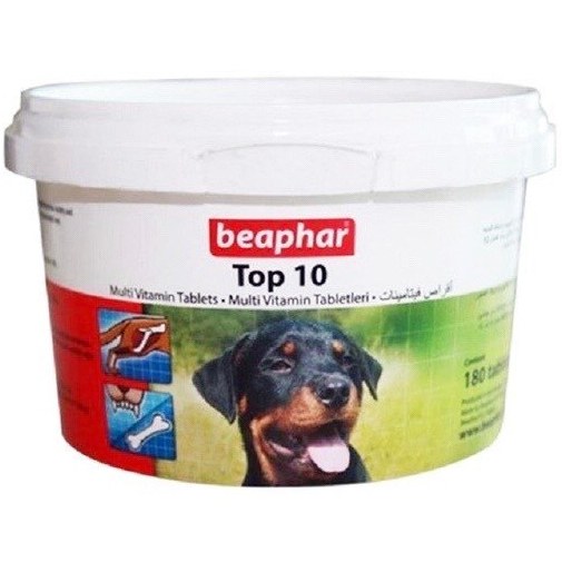 قرص مولتی ویتامین سگ تاپ تن بیفار 180 عددی