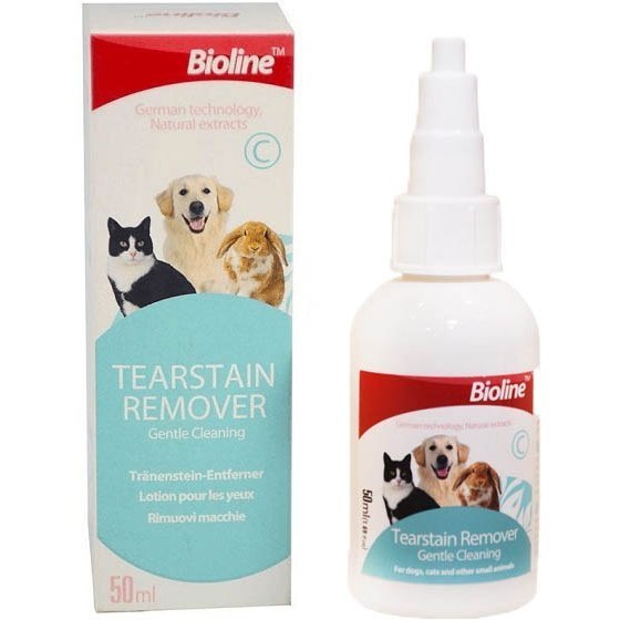 قطره پاک کننده خط اشک حیوانات خانگی بایولاین 50ml