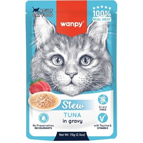 پوچ گربه ونپی گریوی طعم تن 70 گرم