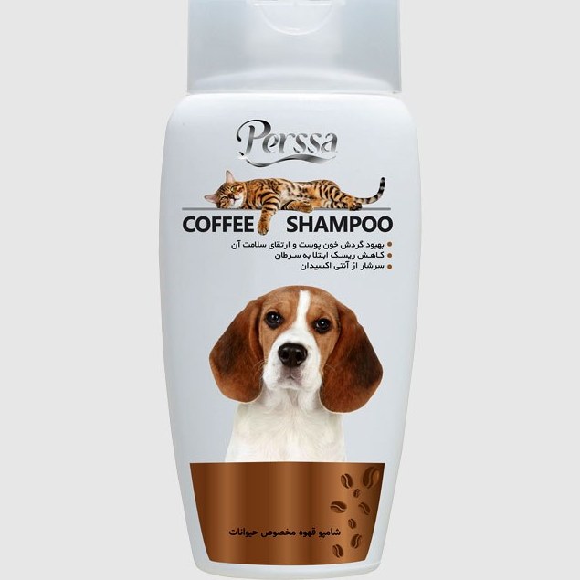 شامپو سگ و گربه پرسا قهوه 500ml