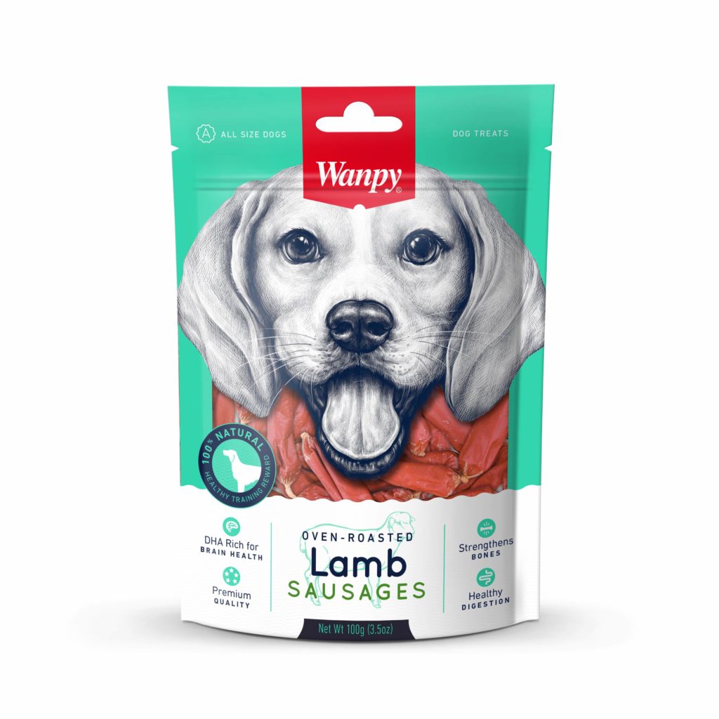 تشویقی سگ ونپی سوسیس گوشت 100 گرم Lamb Sausages Wanpy