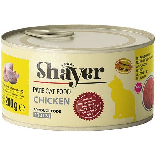 کنسرو گربه شایر پته مرغ 200 گرم