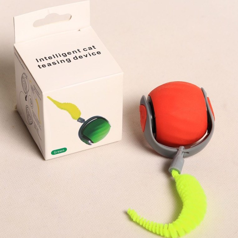 اسباب بازی سگ و گربه توپ هوشمند دم دار