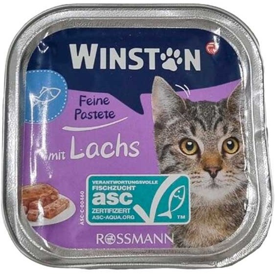 ووم گربه وینستون با طعم ماهی 100 گرم