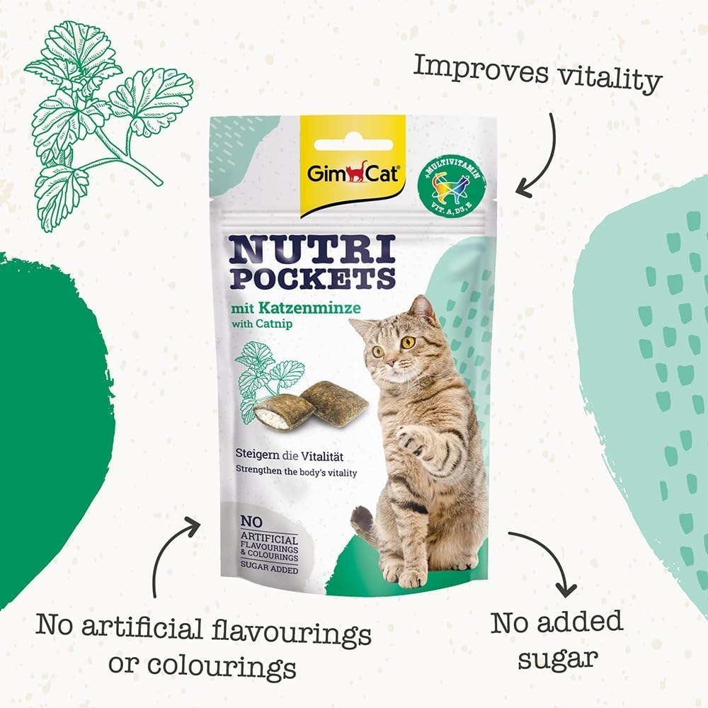 تشویقی جیم کت گربه با طعم کت نیپ 60 گرم