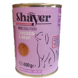 کنسرو سگ شایر پته مرغ و گوشت 400 گرم