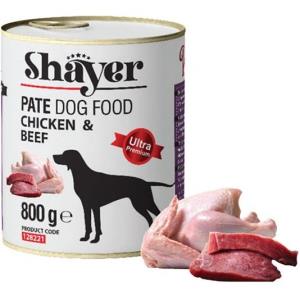 کنسرو سگ شایر پته مرغ و گوشت 800 گرم