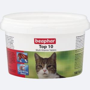 قرص مولتی ویتامین گربه تاپ تن بیفار 10 عددی
