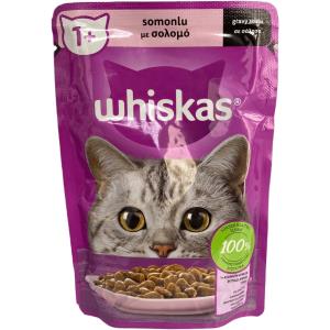 پوچ گربه ماهی سالمون ویسکاس whiskas