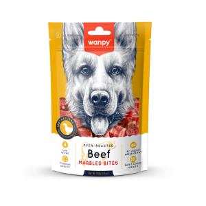 تشویقی سگ ونپی با طعم گوشت گاو 100 گرم Wanpy Marbled Bites Beef