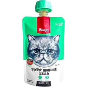 پودینگ گربه ونپی ماهی سالمون 90 گرم سبز Wanpy