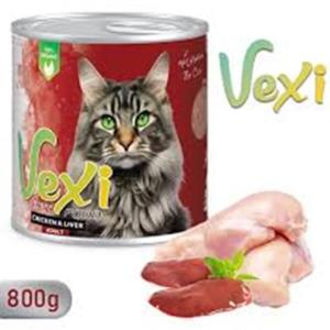 کنسرو پته ای گربه وکسی طعم مرغ و جگر 800 گرمی