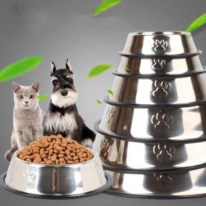 ظرف آبخوری و غذا خوری سگ و گربه استیل ضد لغزش