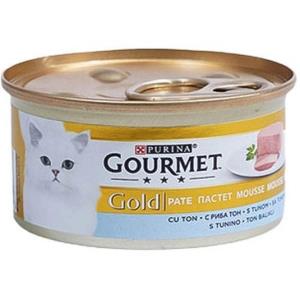 کنسرو غذای گربه گورمت طعم تن Gourmet Gold Tuna وزن ۸۵ گرم