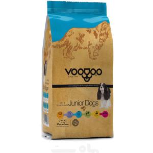  غذای خشک سگ جوان نژاد کوچک  وودوو  voodoo mini & small junior 3kg 
