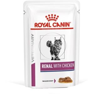 پوچ گربه رنال رویال کنین با طعم مرغ 85 گرم Royal Canin Renal Chicken