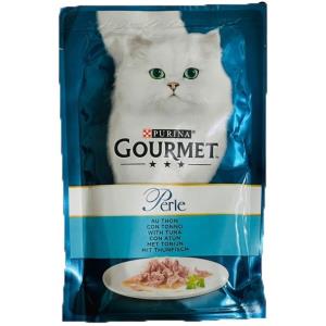 پوچ گورمت گربه با طعم ماهی تن 85 گرم