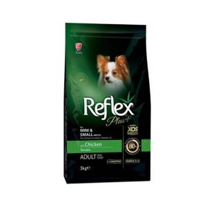 غذای خشک سگ بالغ رفلکس پلاس طعم مرغ Reflex Plus Adult Mini chicken 3kg