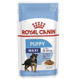 پوچ توله سگ رویال کنین مکسی پاپی 140 گرم maxi puppy Royal canin