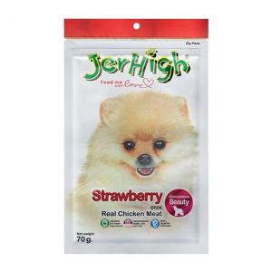 تشویقی سگ جرهای توت فرنگی 70 گرم  Jerhigh 