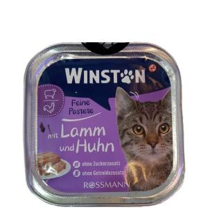 ووم گربه وینستون با طعم بره و مرغ 100 گرم