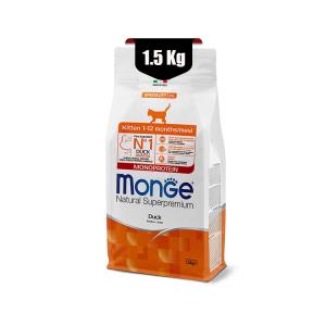 غذای خشک بچه گربه مونژه طعم اردک 1.5kg