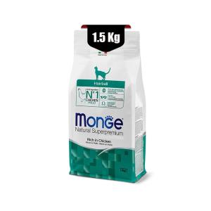 غذای خشک گربه مونژه انتی هیربال طعم مرغ 1.5kg