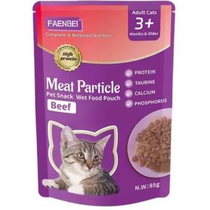 پوچ گربه فنبی چانکی طعم گوشت 85 گرم