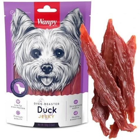 تشویقی سگ ونپی طعم اردک جرکی wanpy Duck Jerky