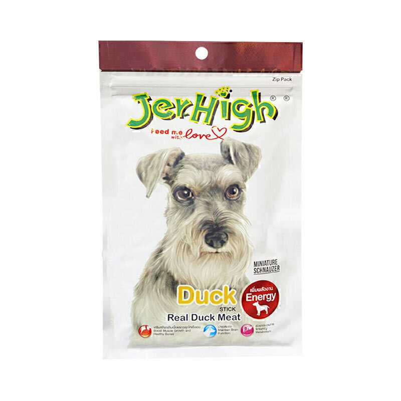 تشویقی سگ جرهای اردک 70 گرم Jerhigh 