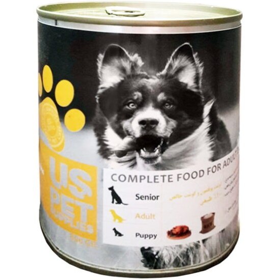 کنسرو سگ یو اس پت طعم گوشت بوقلمون 800 گرم