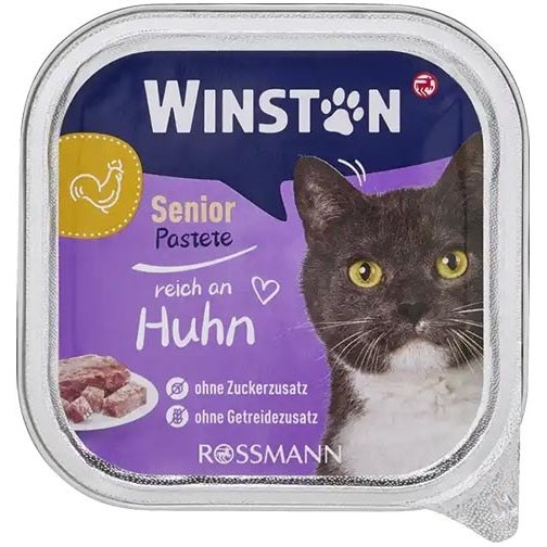 ووم گربه وینستون با طعم مرغ 100 گرم