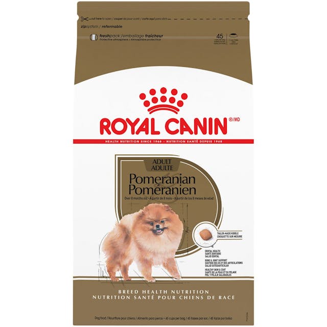 غذای خشک سگ بالغ پامرانین رویال کنین  Pomeranian Adult Royal canin 1.5 kg