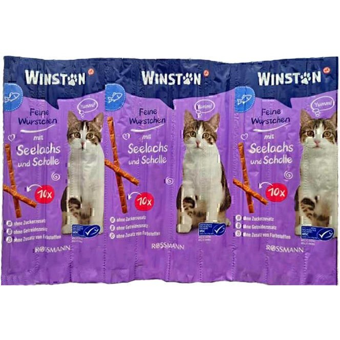 تشویقی گربه وینستون مدادی نرم طعم ماهی 1 عددی