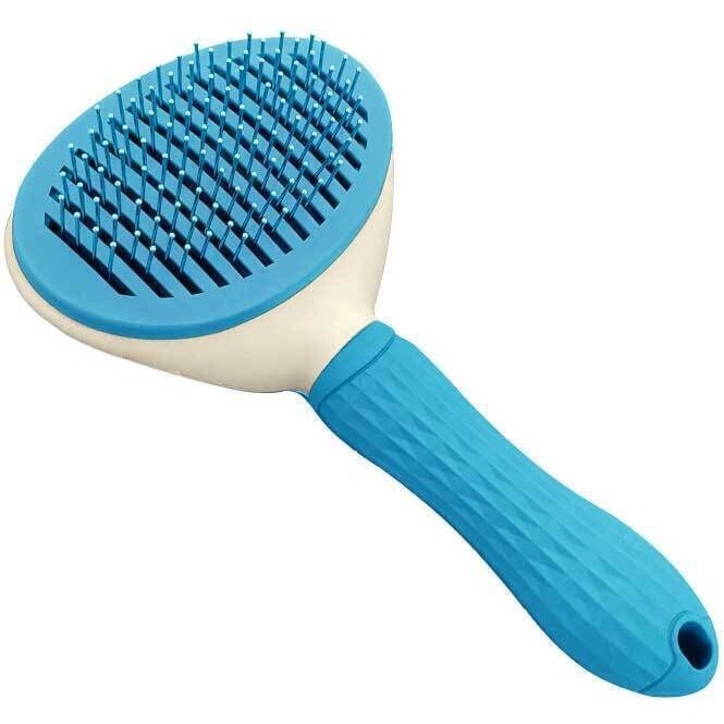 برس تخلیه دار مو سگ و گربه مدل بیضی