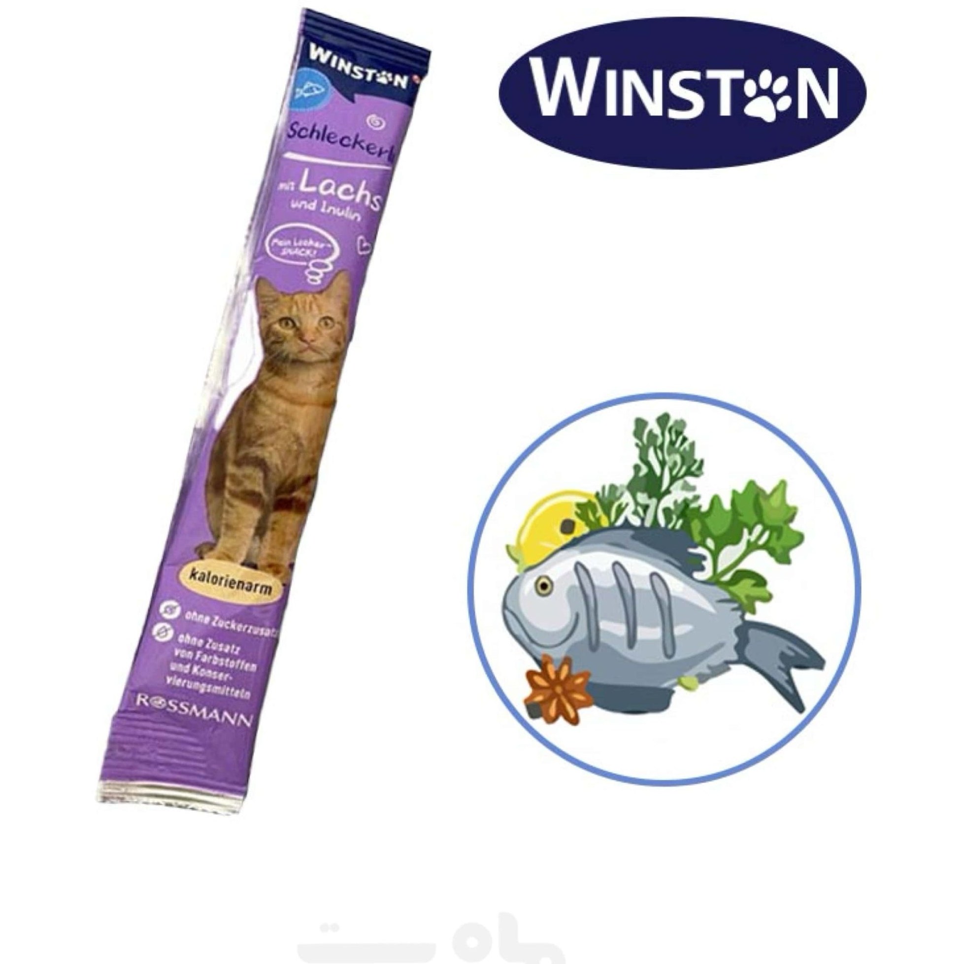 بستنی گربه وینستون طعم ماهی Winston 