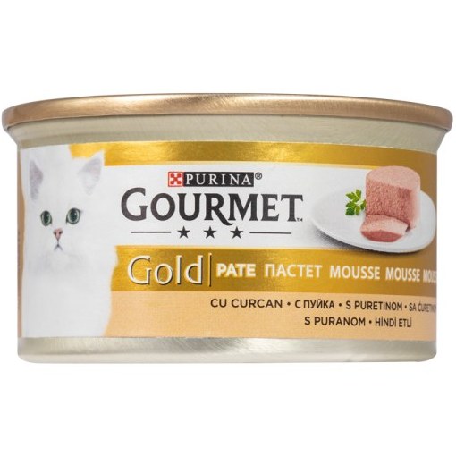 کنسرو غذای گربه گورمت آلمانی طعم بوقلمون و اردک ۸۵ گرم