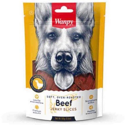 تشویقی سگ ونپی با طعم گوشت گوزن 100gr  Wanpy Dog Venison Jerky