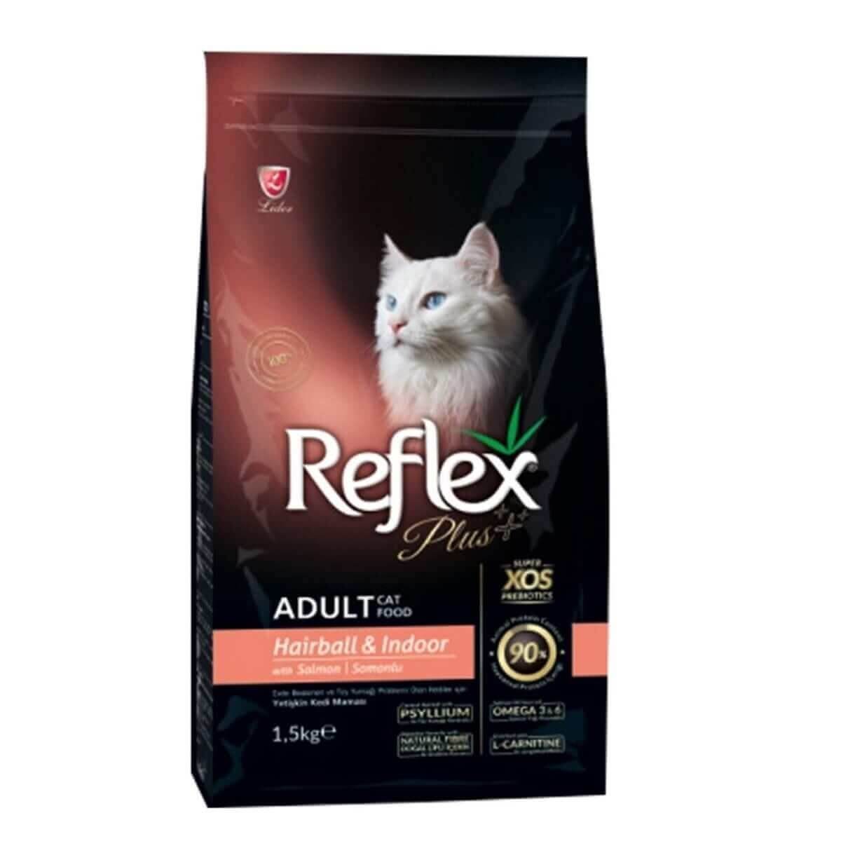 غذای خشک گربه ایندور هربال رفلکس پلاس  Reflex Plus Hairball  1.5kg