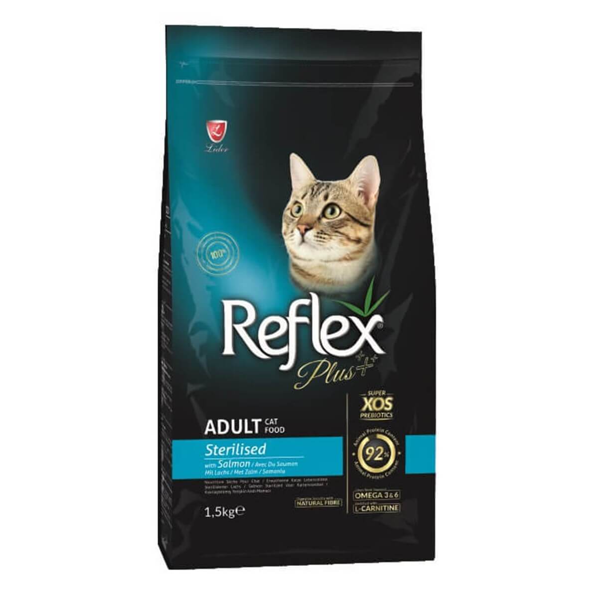 غذای خشک گربه عقیم شده طعم سالمون رفلکس پلاس Reflex Plus Sterilised with Salmon 1.5 kg