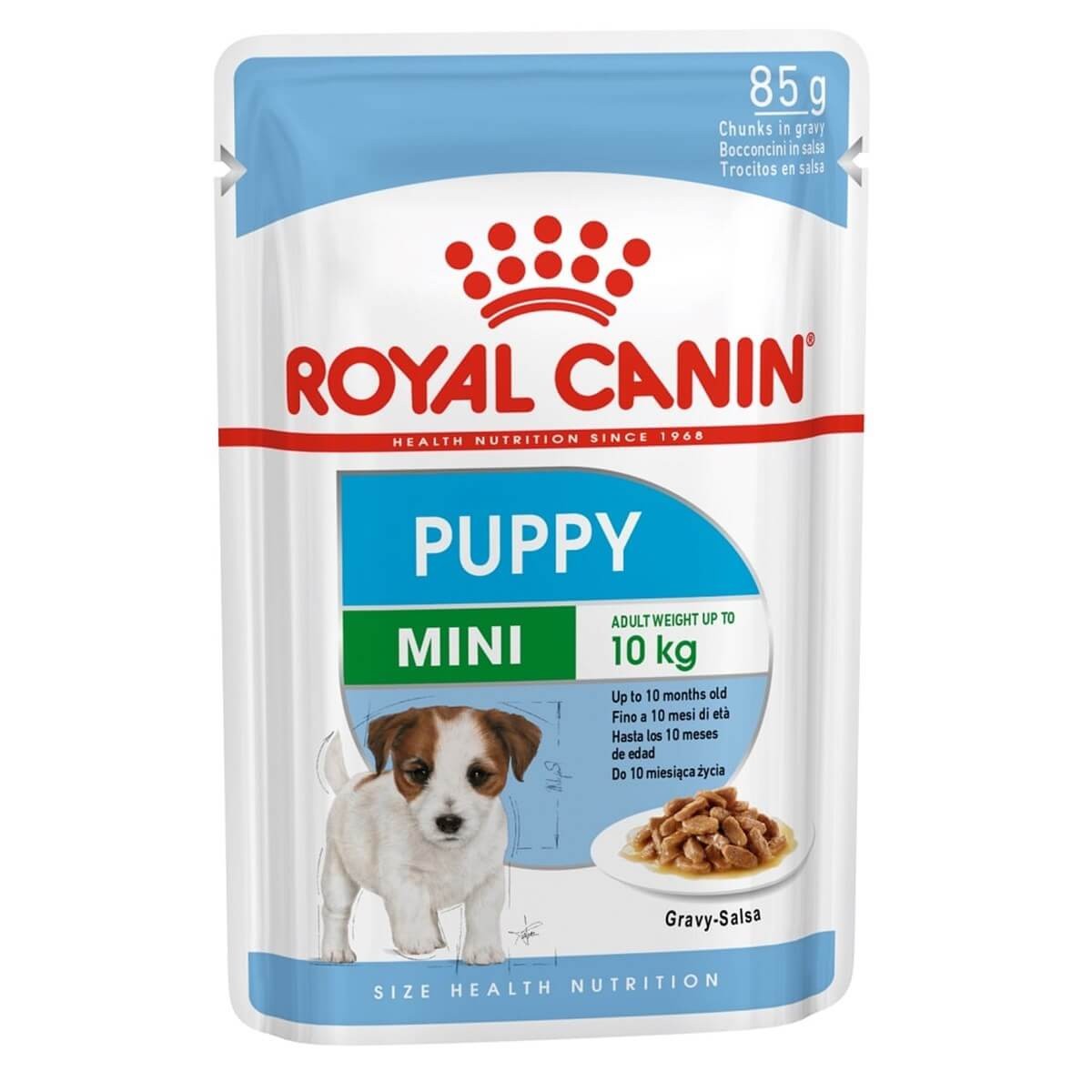 پوچ توله سگ نژاد کوچک رویال کنین 85 گرم mini puppy Royal canin