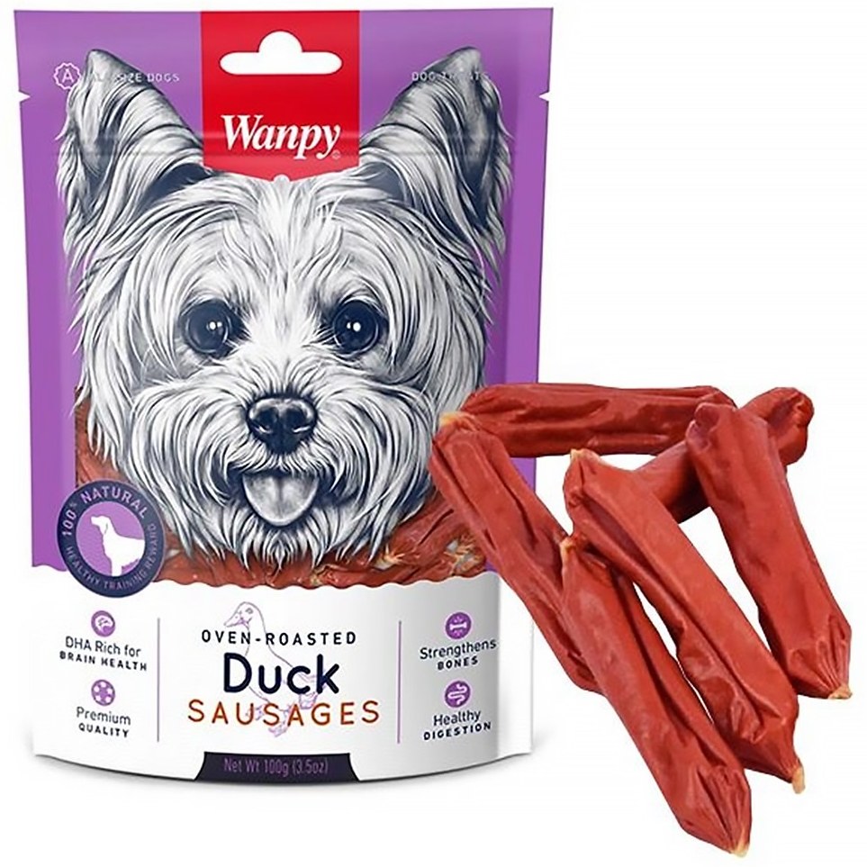 تشویقی سگ ونپی سوسیس طعم اردک Wanpy Duck Sausages