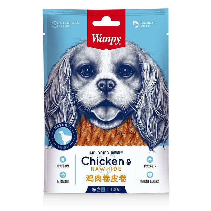 تشویقی سگ برند ونپی مدل دورپیچ مدادی دنتال با طعم مرغ